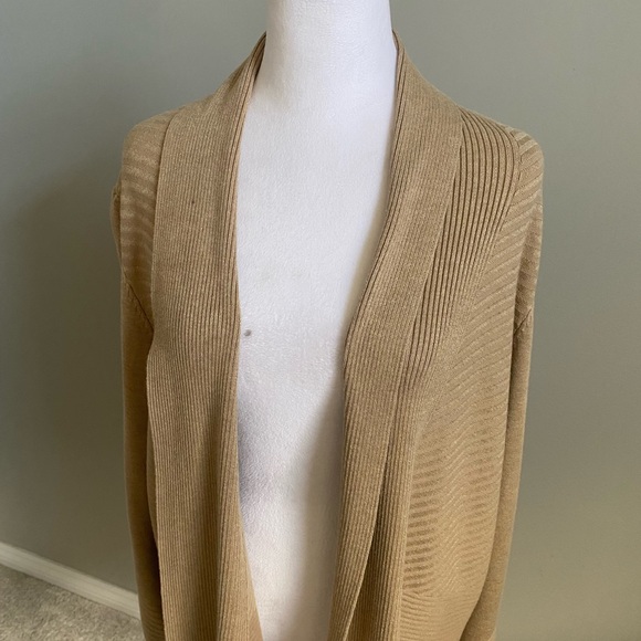 Liz Claiborne Gold Women's Open Cardigan - Picture 2 of 7